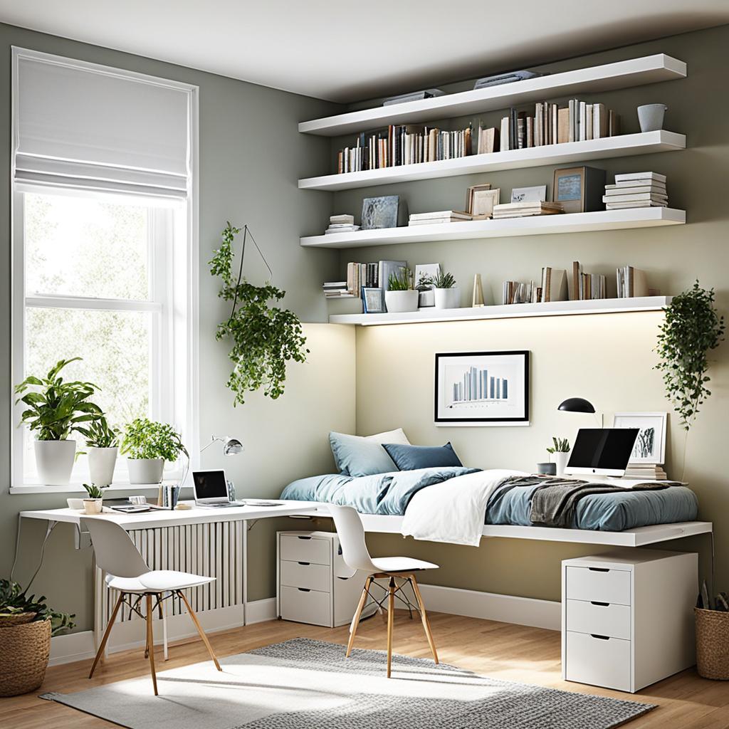 compact workstations in small bedrooms