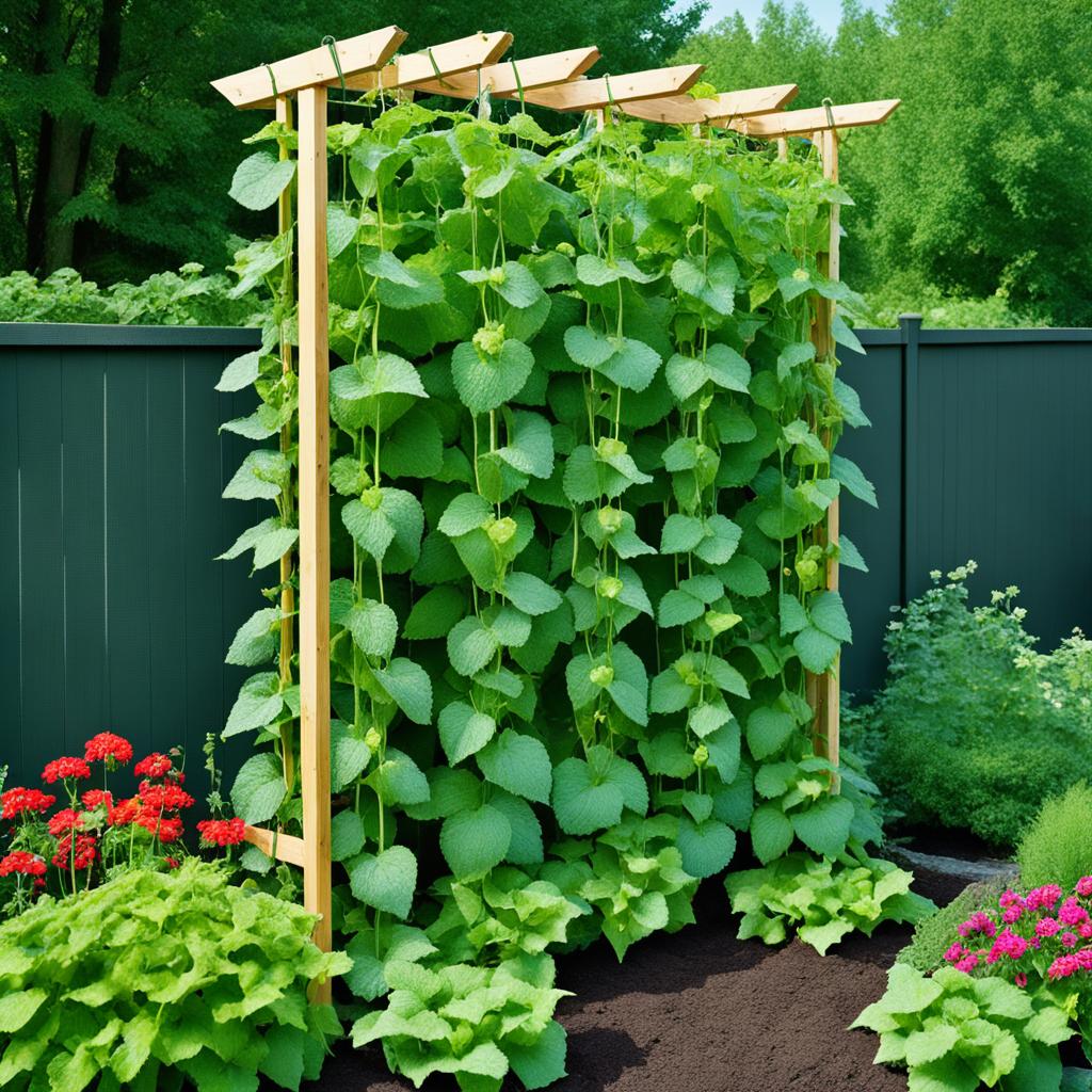 cucumber trellis