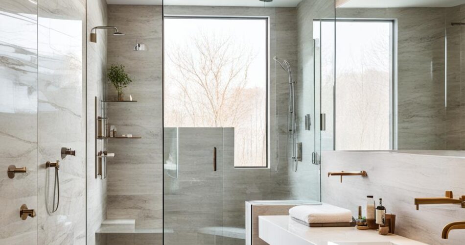 doorless shower ideas