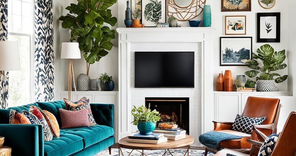 eclectic living room