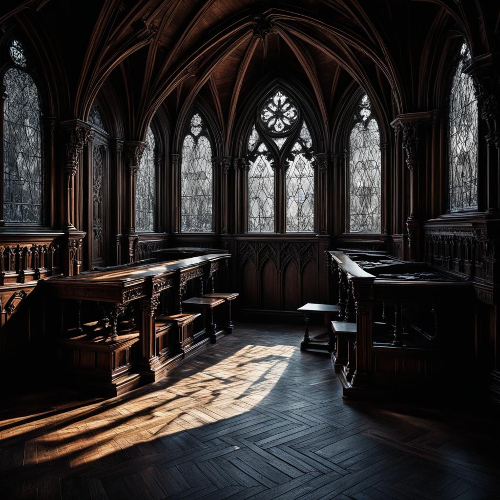 gothic interior woodwork