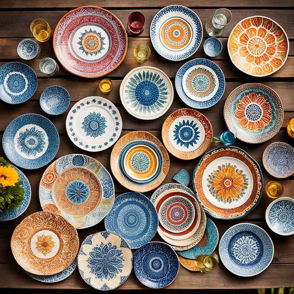 handcrafted plates