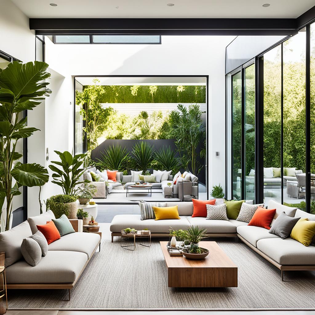 indoor-outdoor flow in living room design