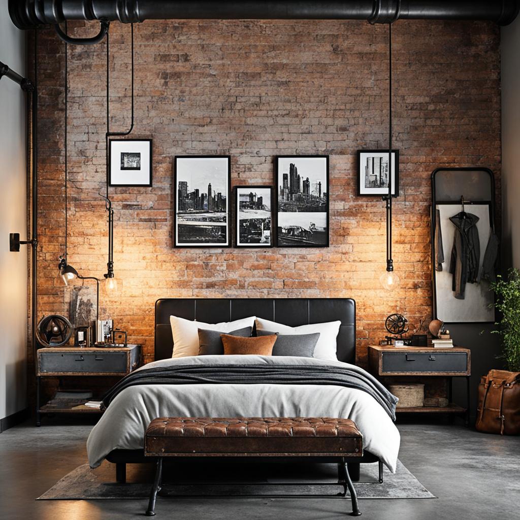 industrial bedroom style