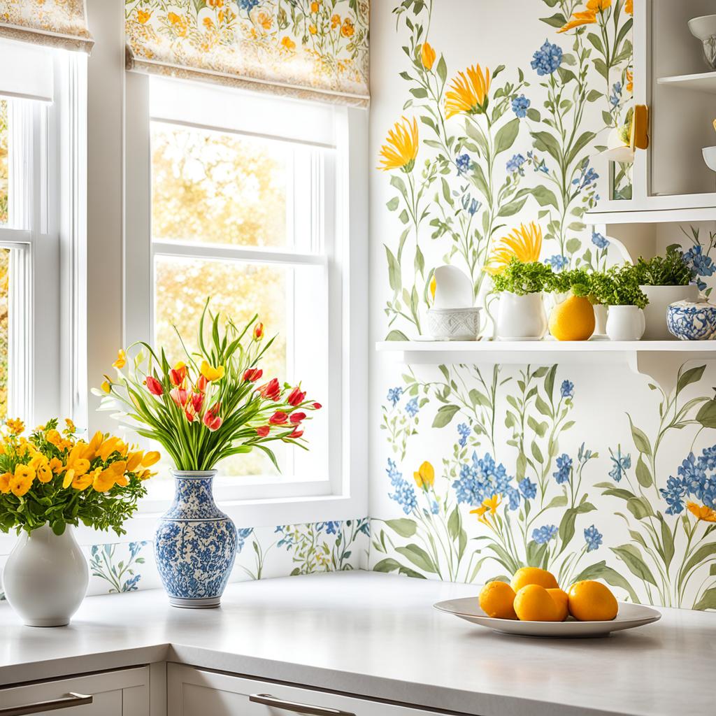 kitchen wallpaper design elements