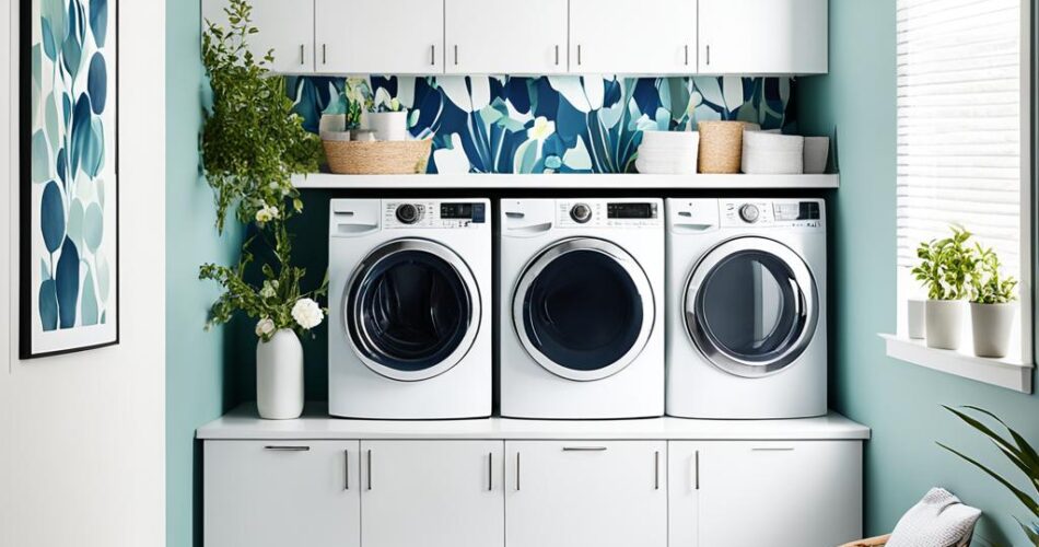 laundry room wallpaper ideas