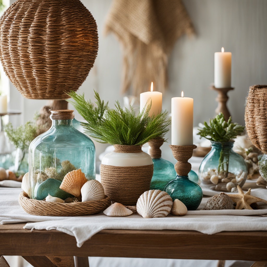 marine-inspired decorations