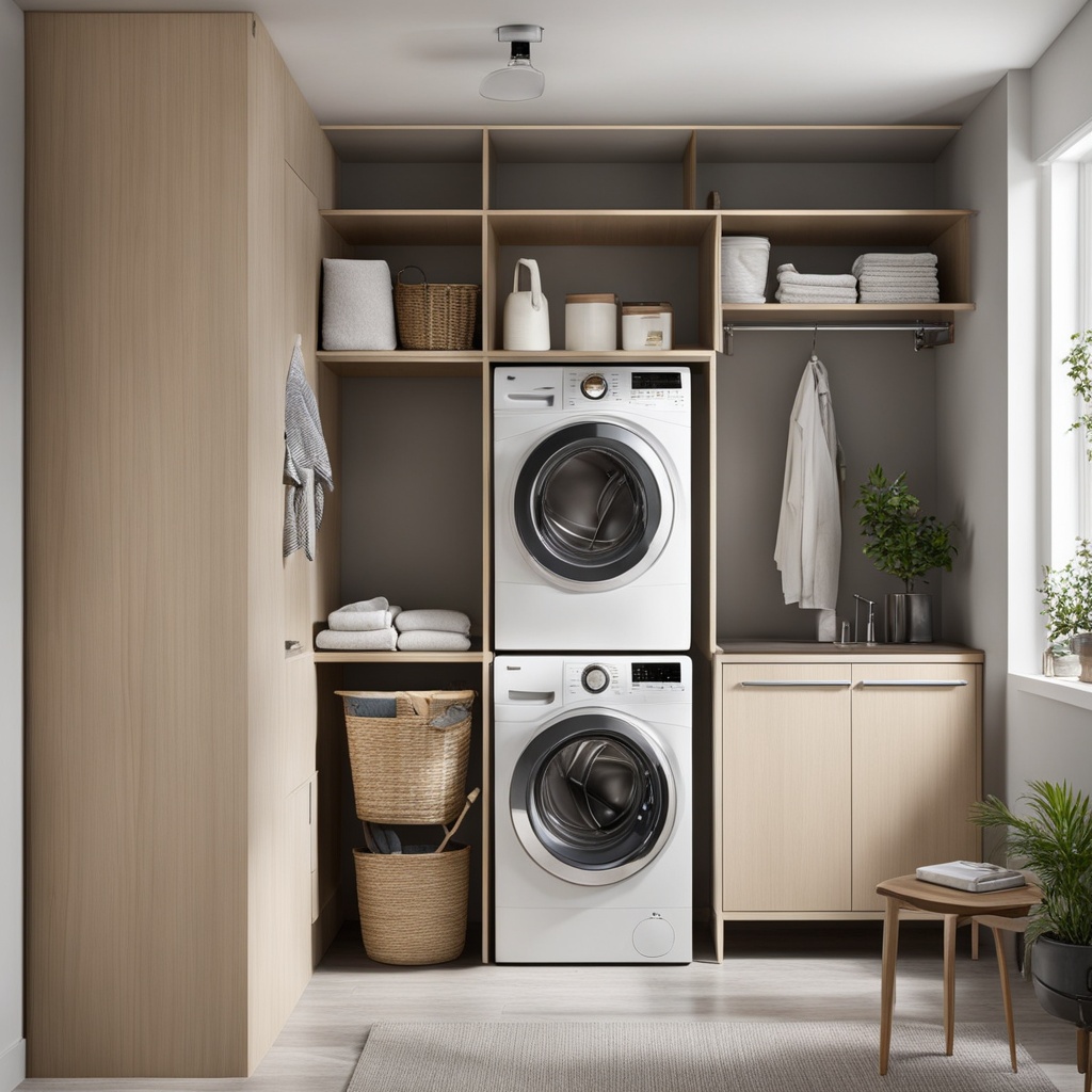 maximizing small laundry spaces