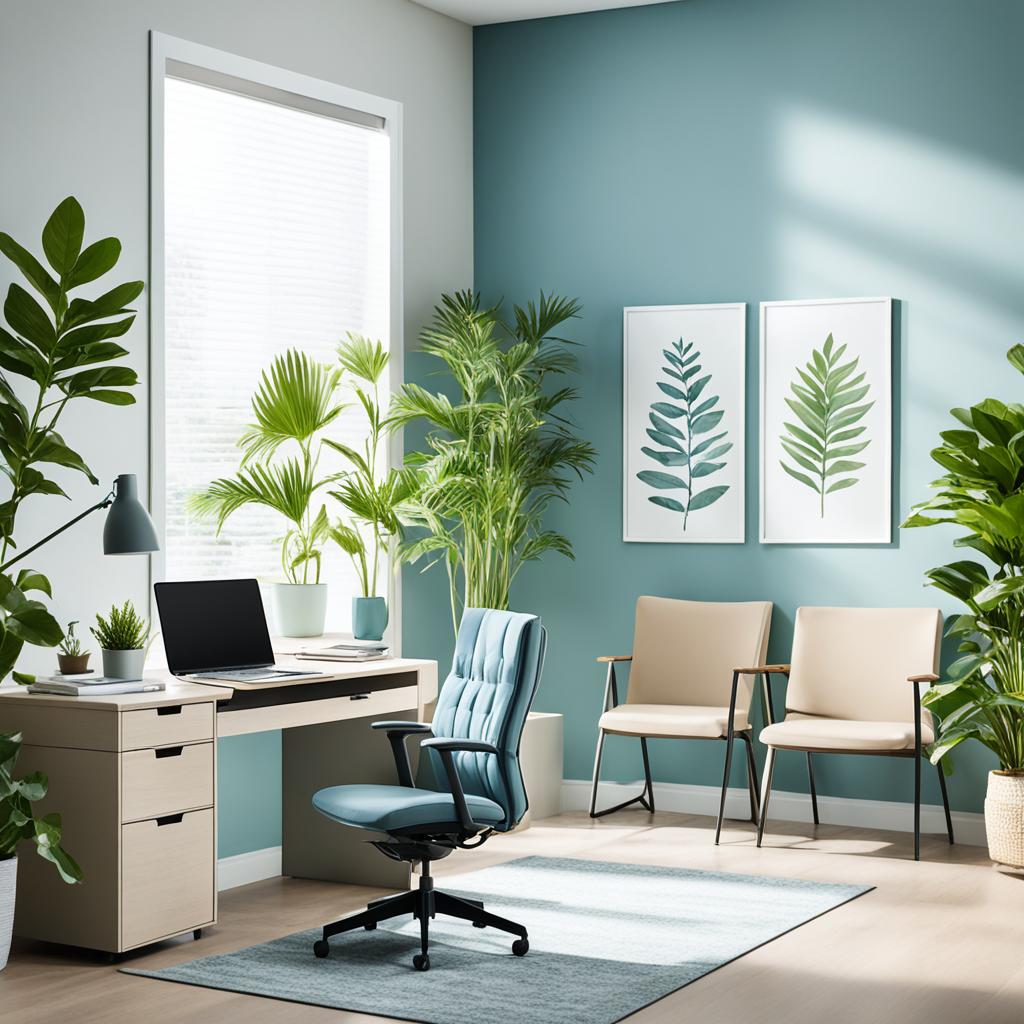 minimalist office décor