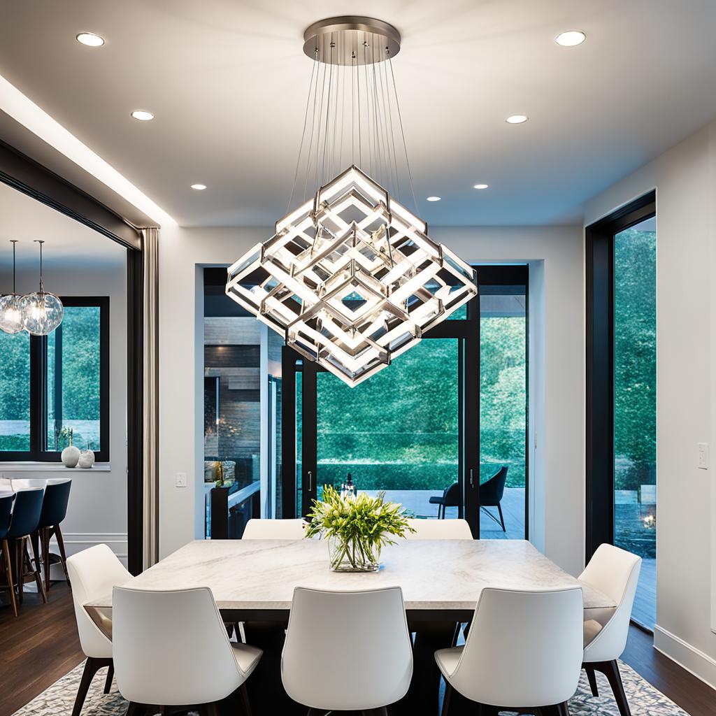 modern dining chandelier