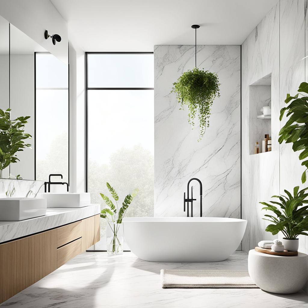 modern white bathroom design