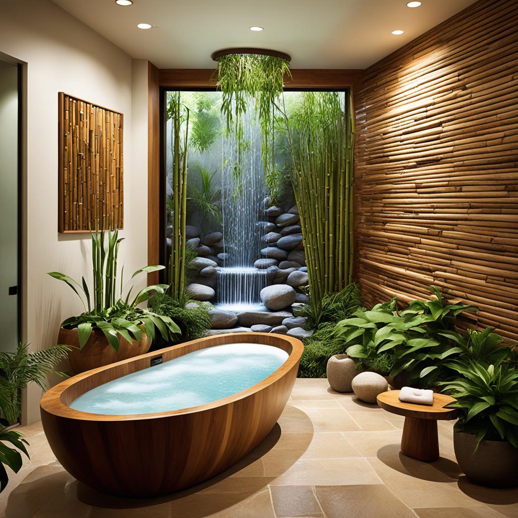 natural bathroom elements