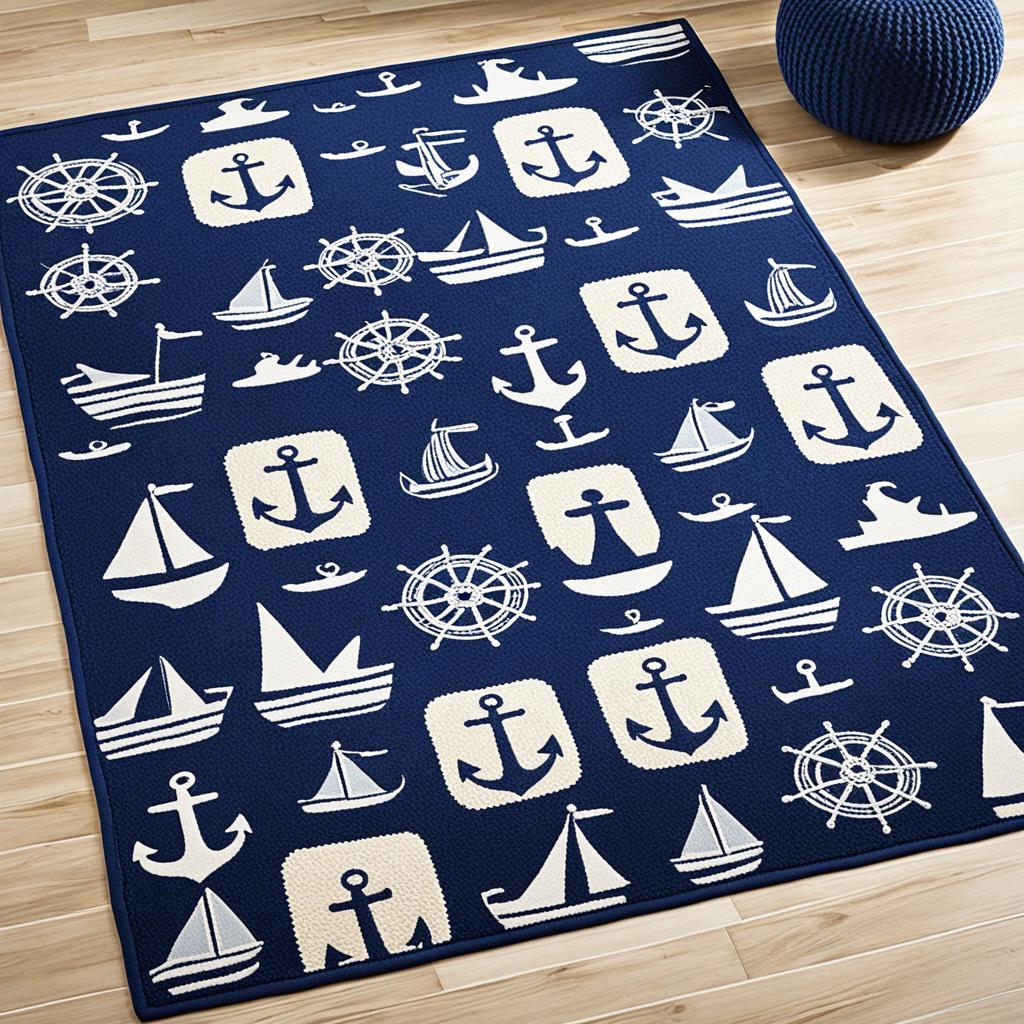 nautical themed nursery rug