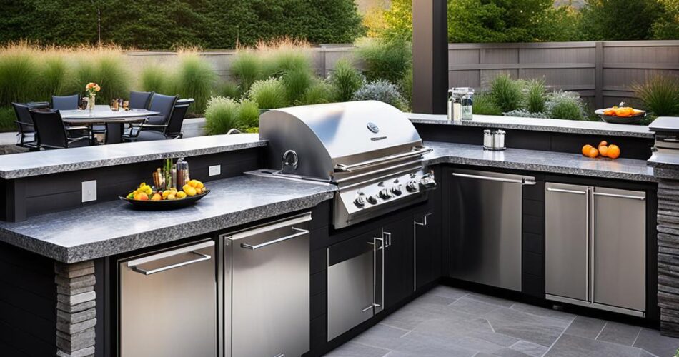 outdoor kitchen