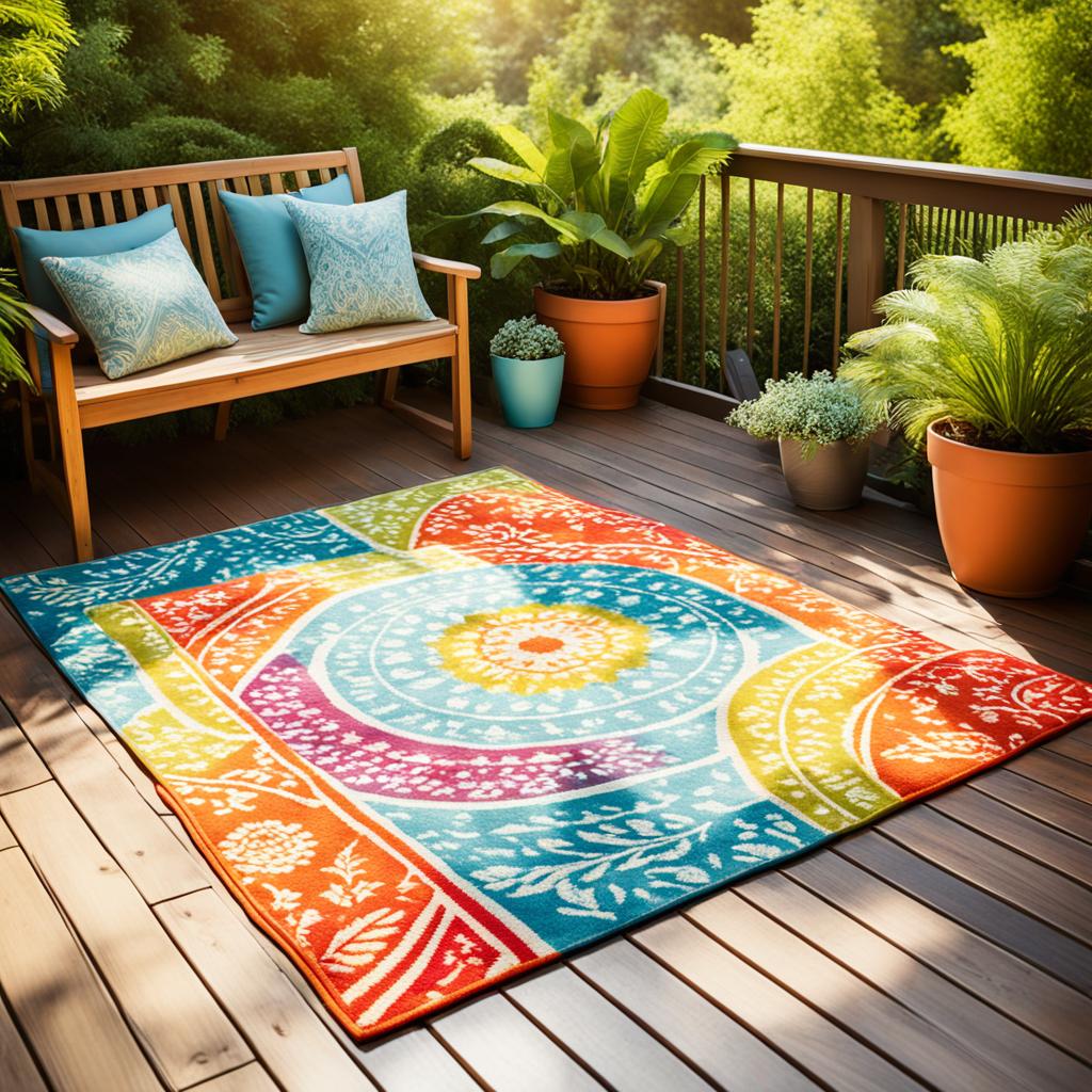 patio decorations with outdoor rugs