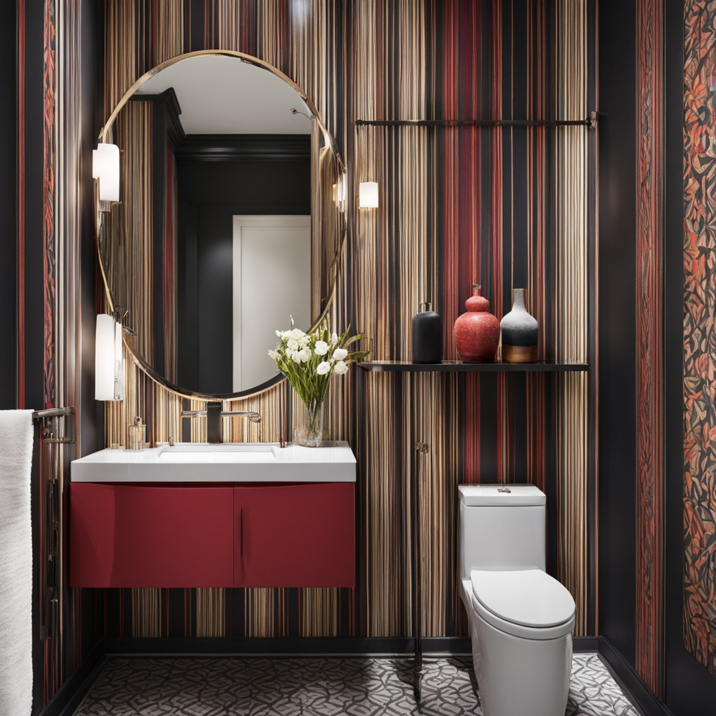 powder room wallpaper