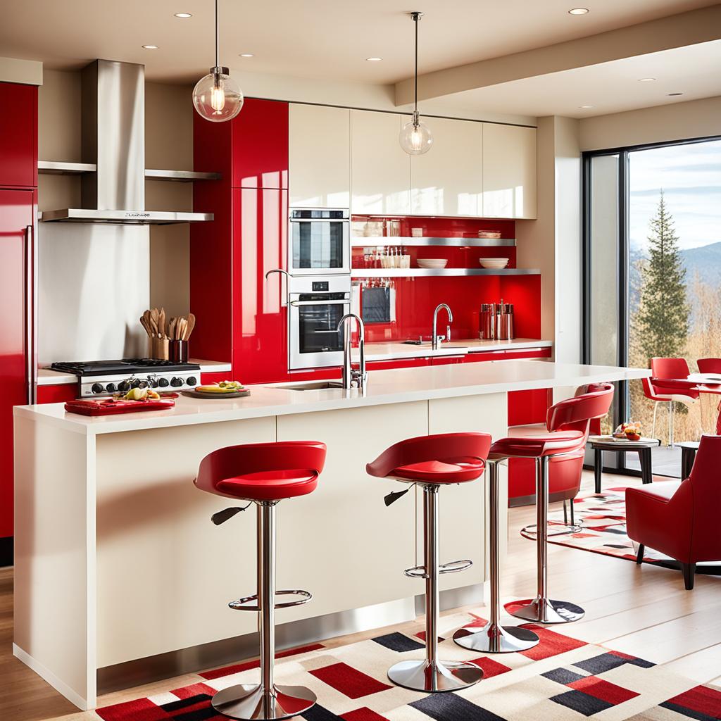 red kitchen design inspiration