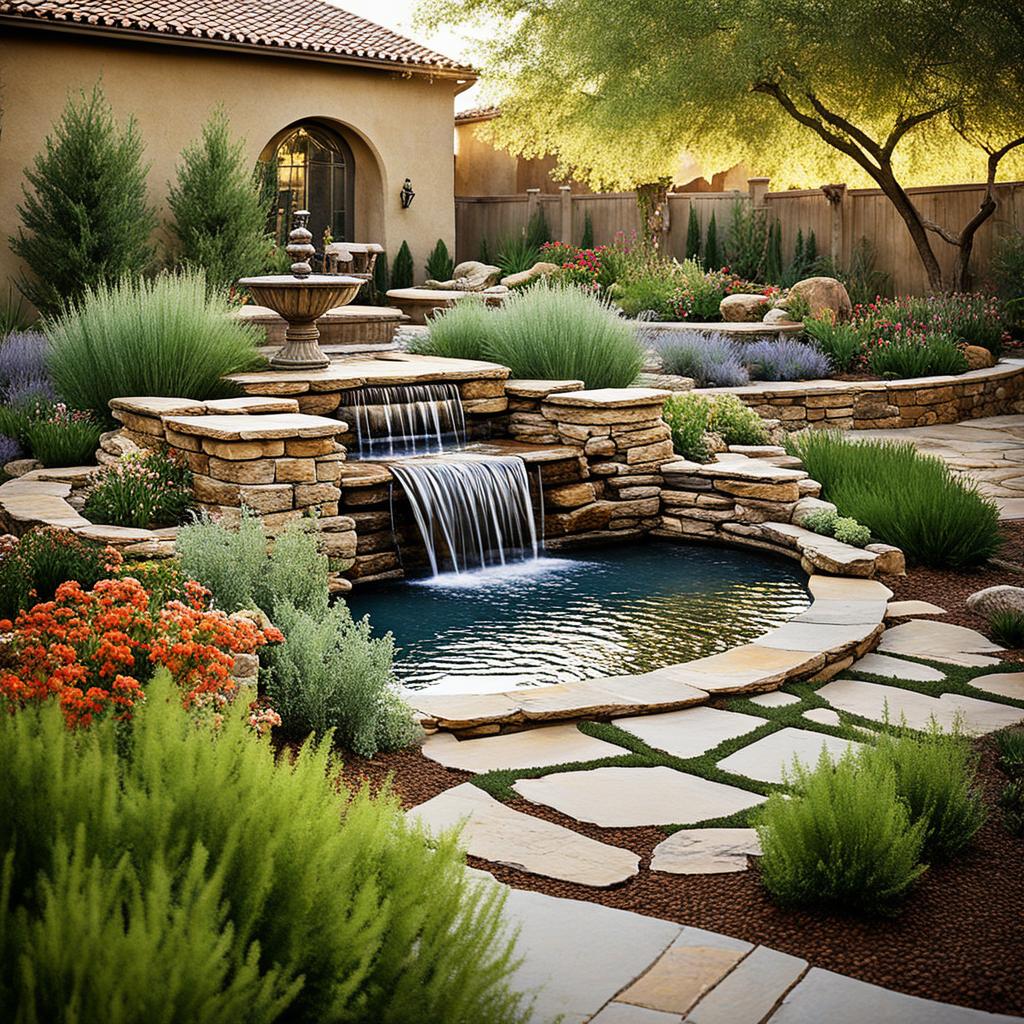 rustic water features