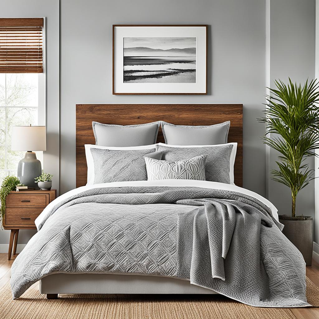 shades of gray in bedroom