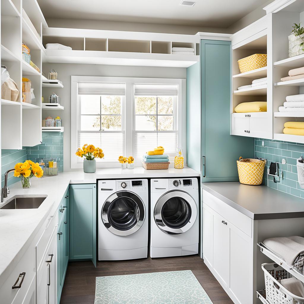 small laundry room organization