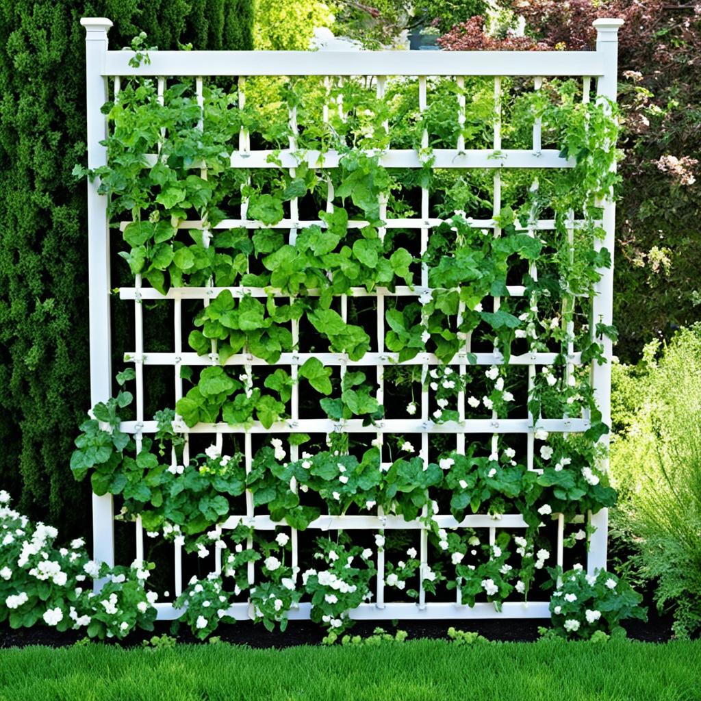 small space garden trellis