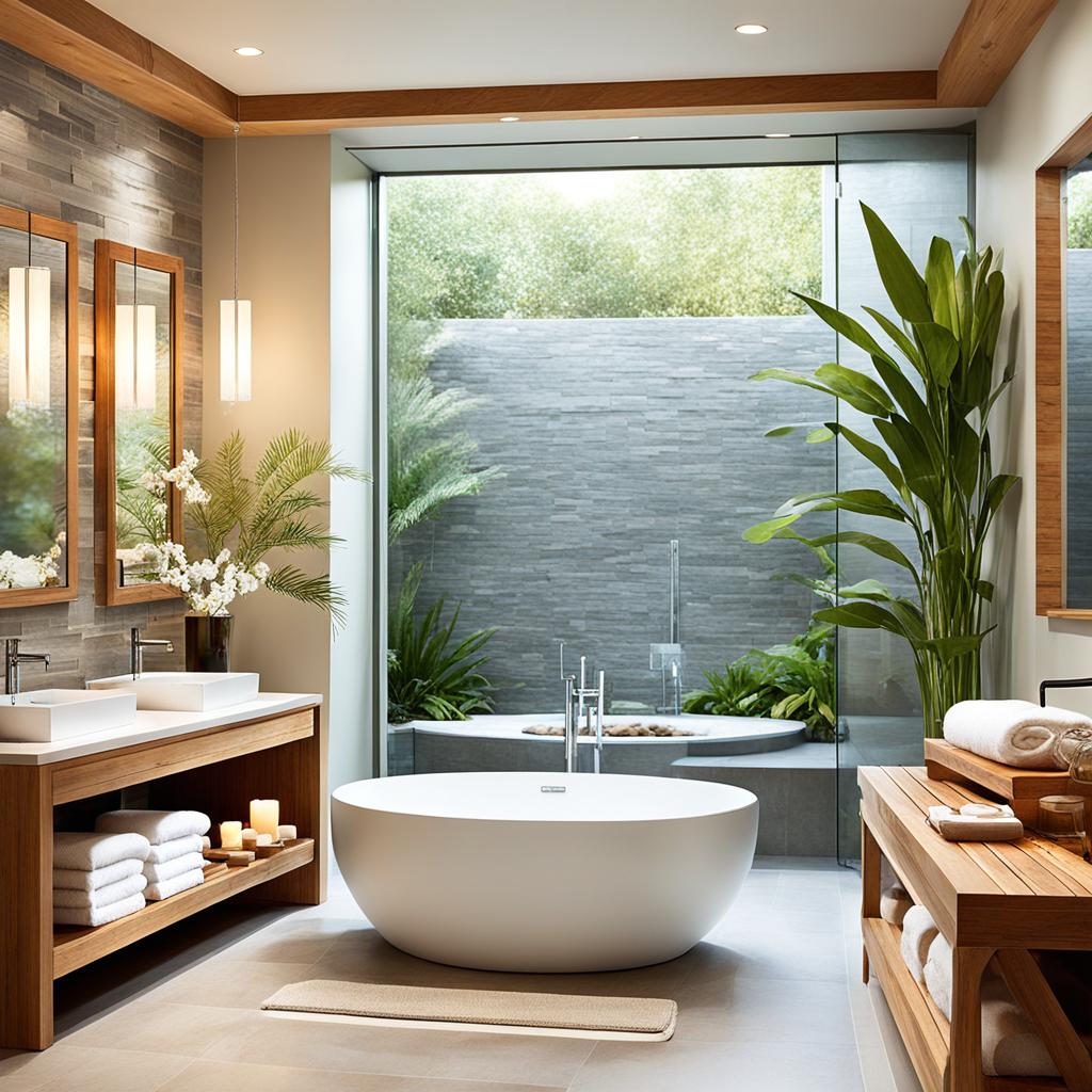 spa-like bathroom ambiance