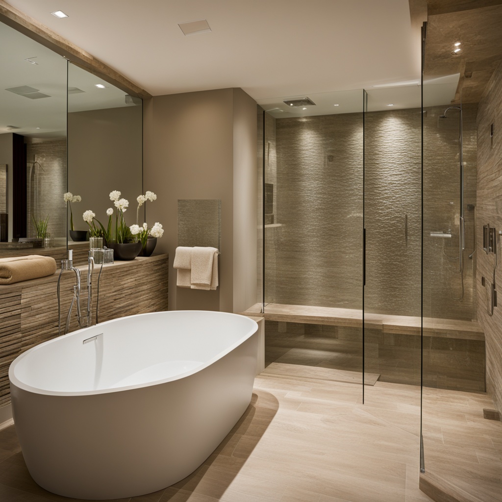 spa-like bathroom in master suite