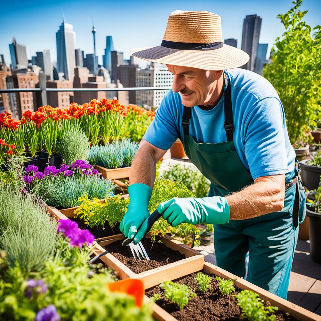 terrace garden maintenance in spring