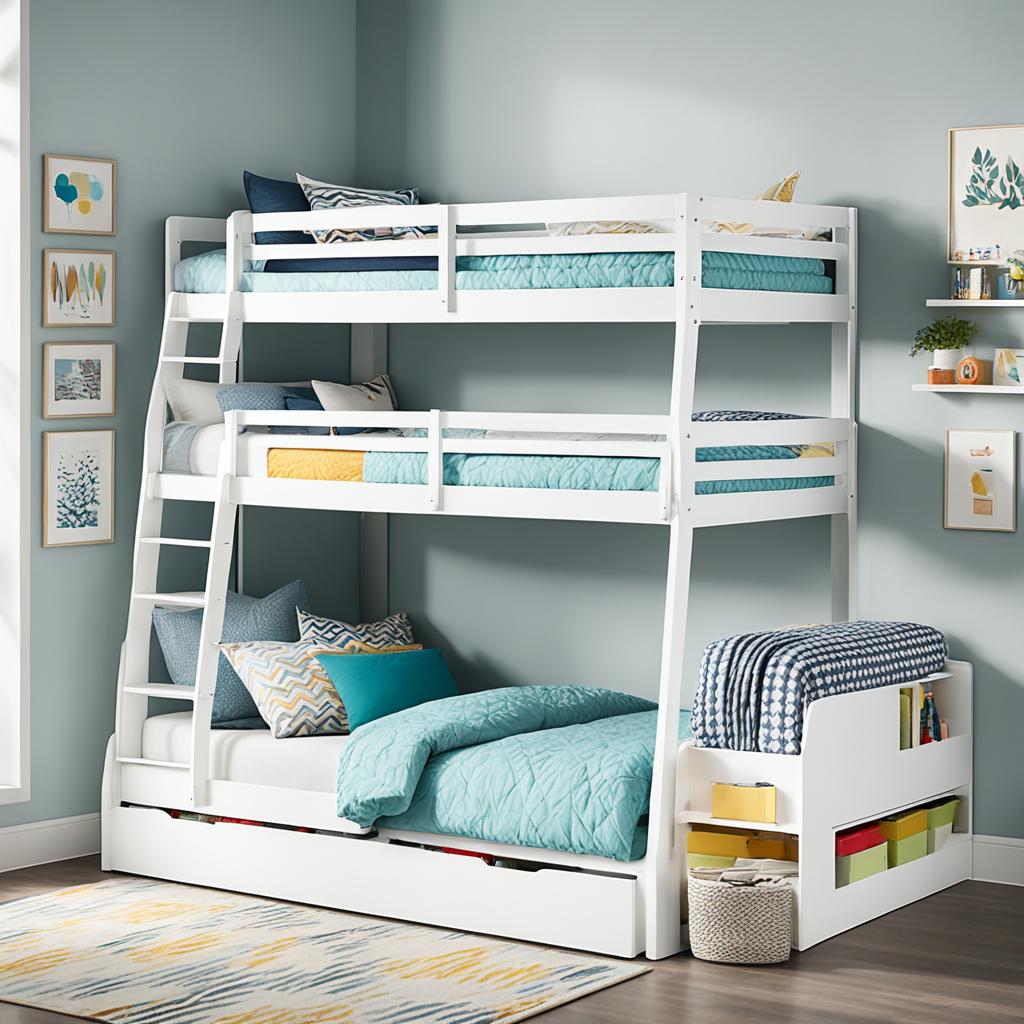 triple bunk with storage