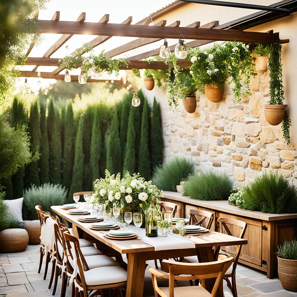 tuscan backyard oasis