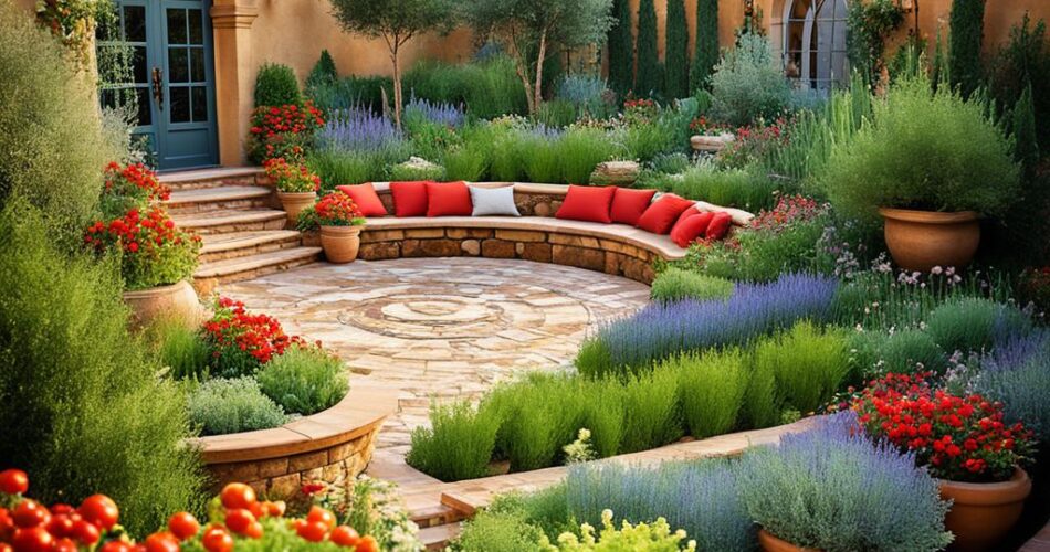 tuscan style backyard