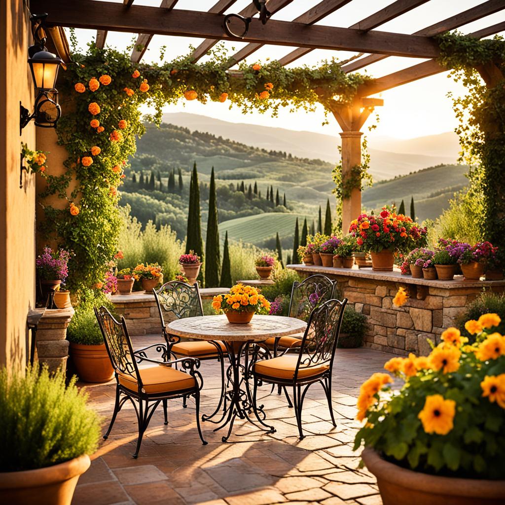 tuscan style patio furniture