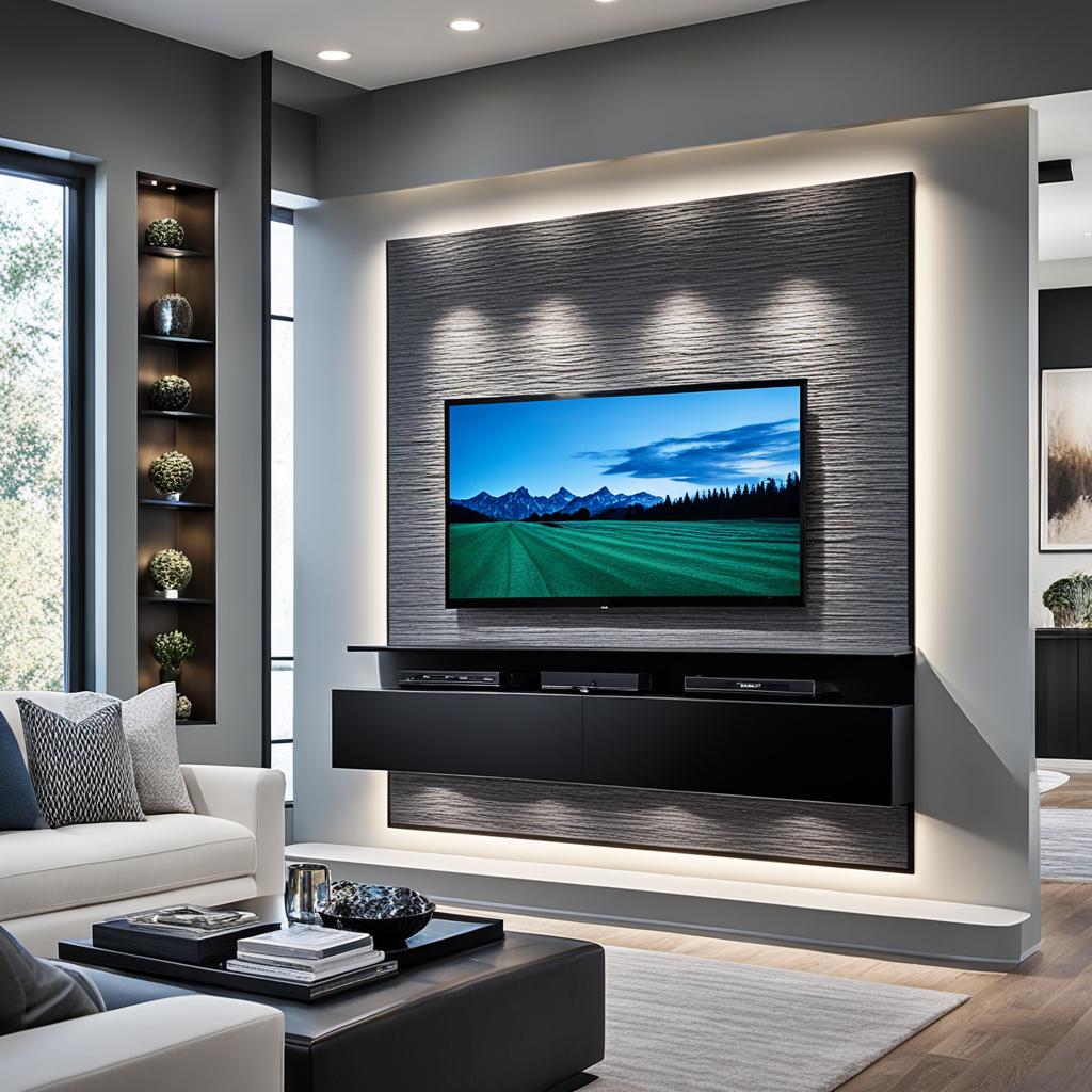 tv wall feature ideas