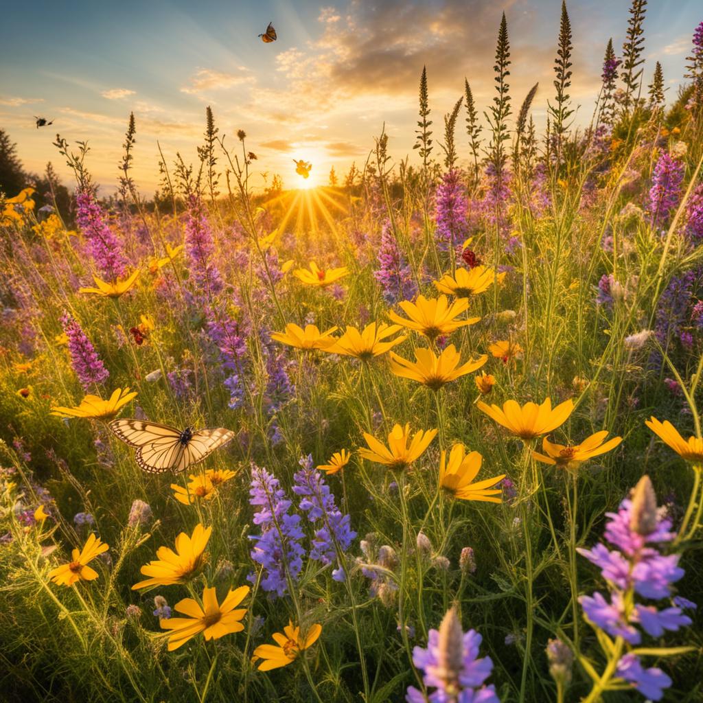 vibrant wildflowers