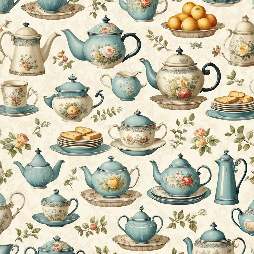 vintage kitchen wallpaper