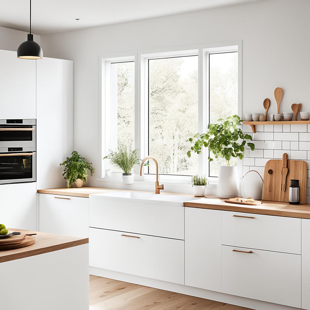 white scandinavian kitchen