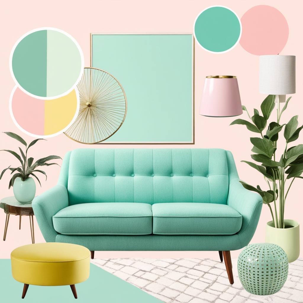 1950s pastel color palettes