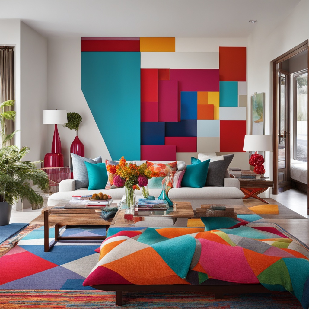 Colorful wall accents