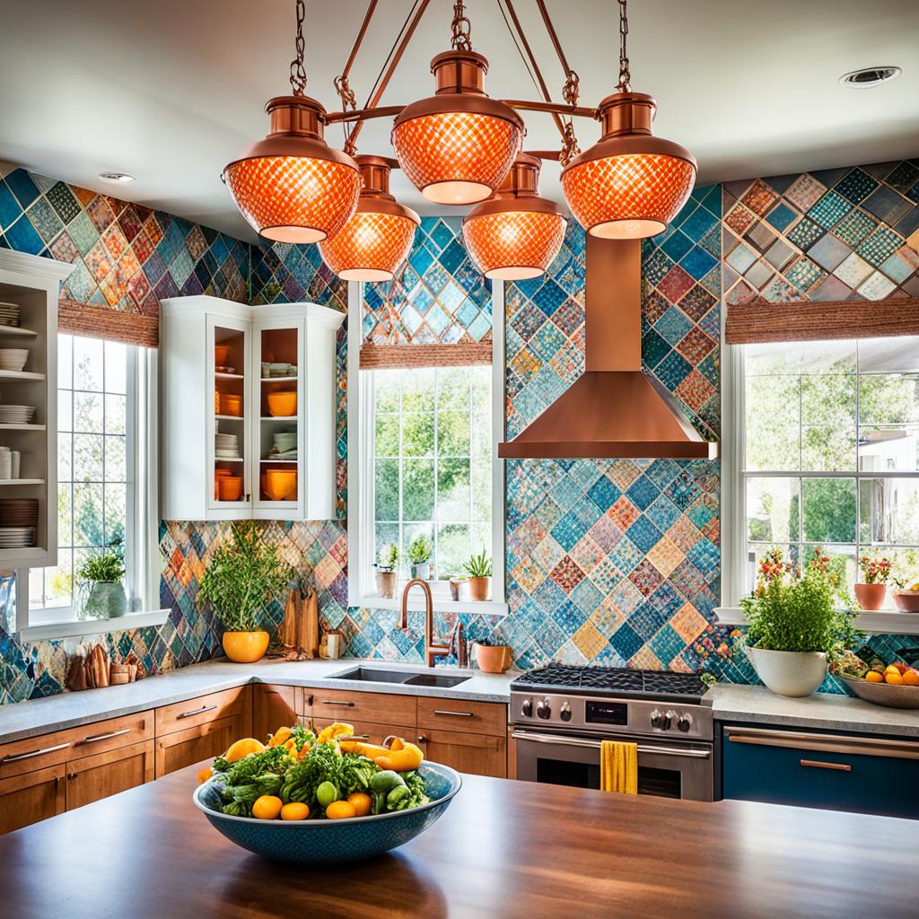 Eclectic kitchen lighting