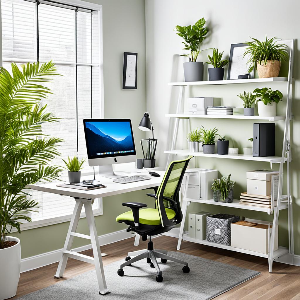 Energizing home office with ergonomic furniture