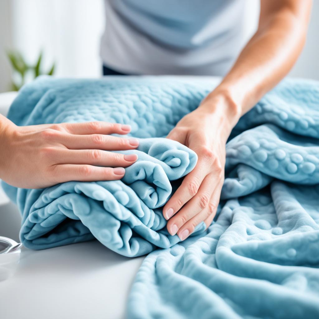 Hand wash weighted blanket