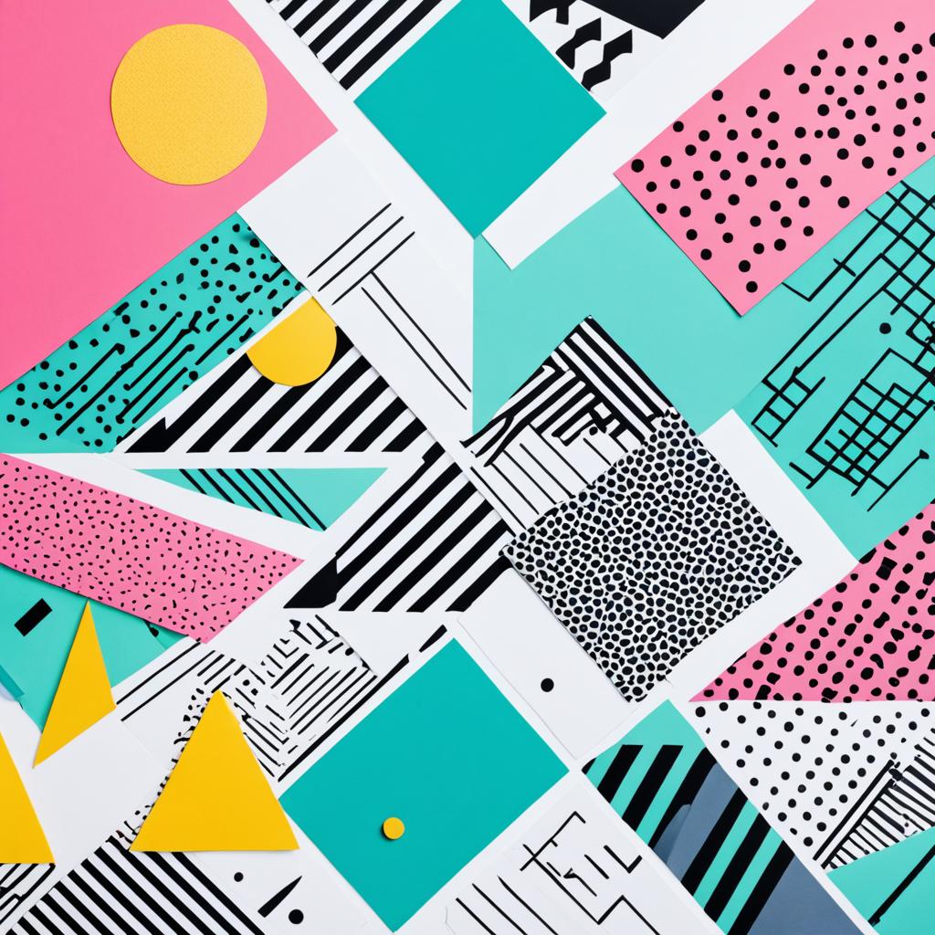 Memphis design geometric patterns