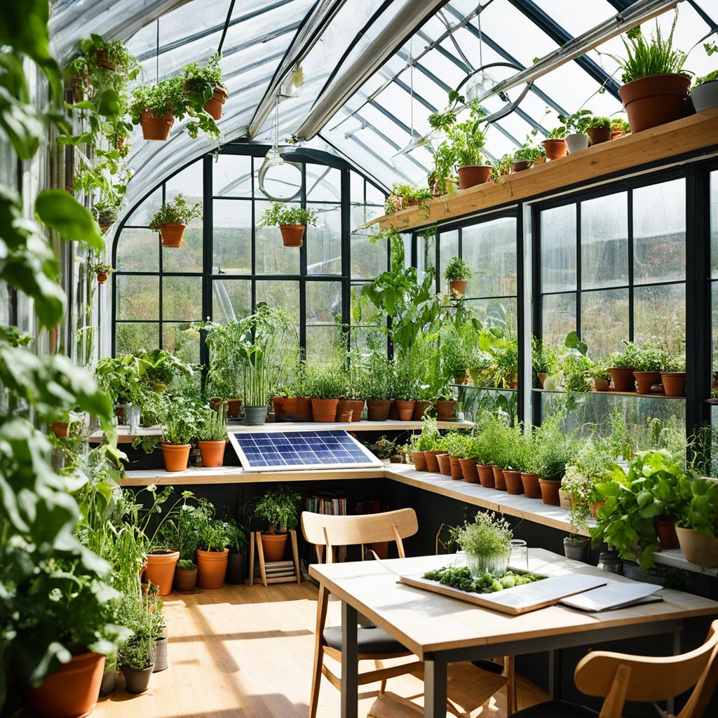 Sustainable indoor greenhouse practices