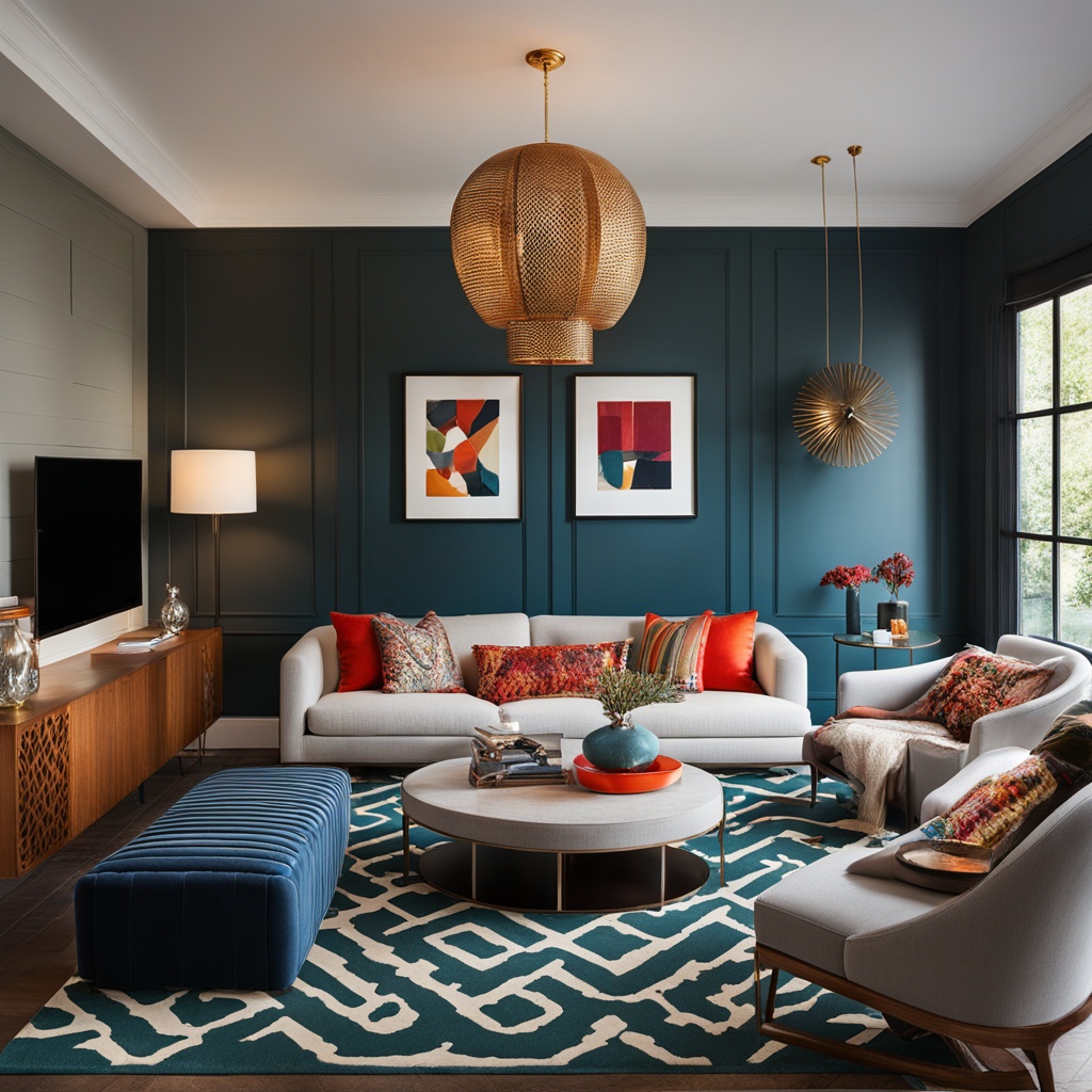 Vibrant color schemes in interior design