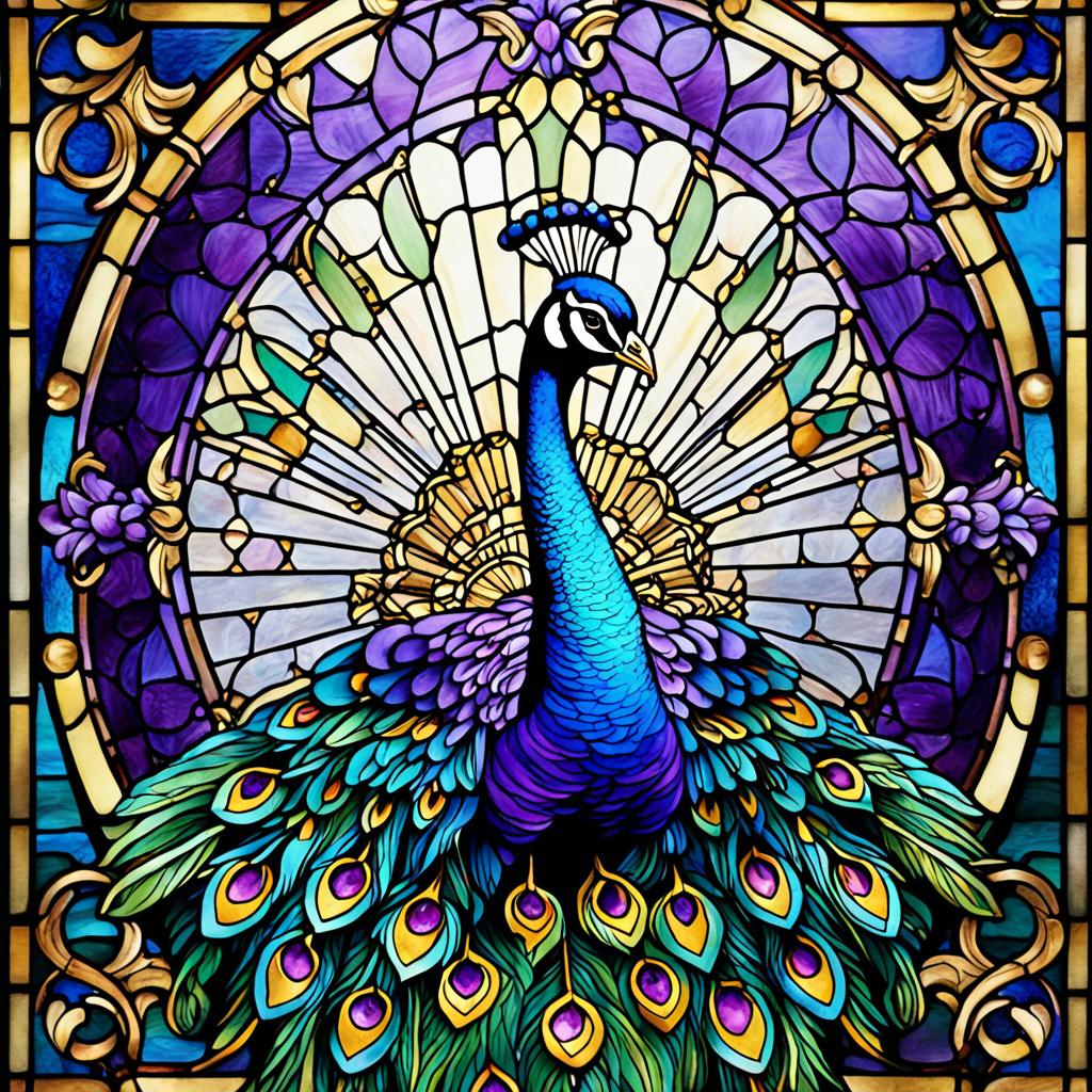 Victorian stained glass window