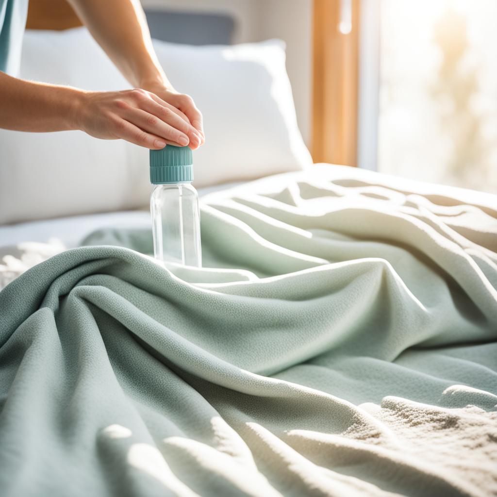 Weighted blanket spot cleaning