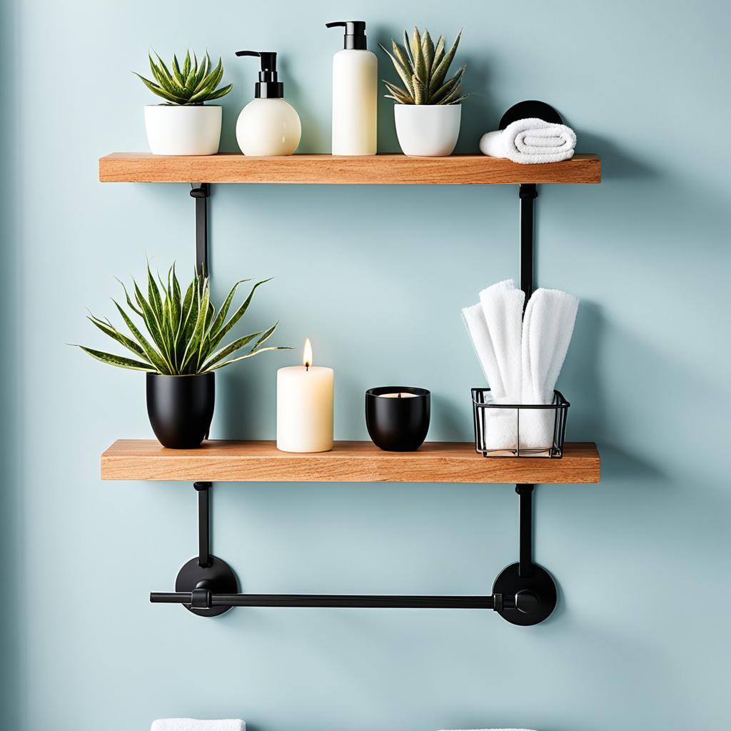 bathroom wall shelves