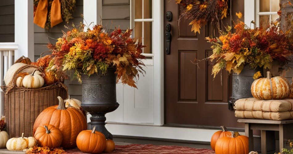 fall porch decor