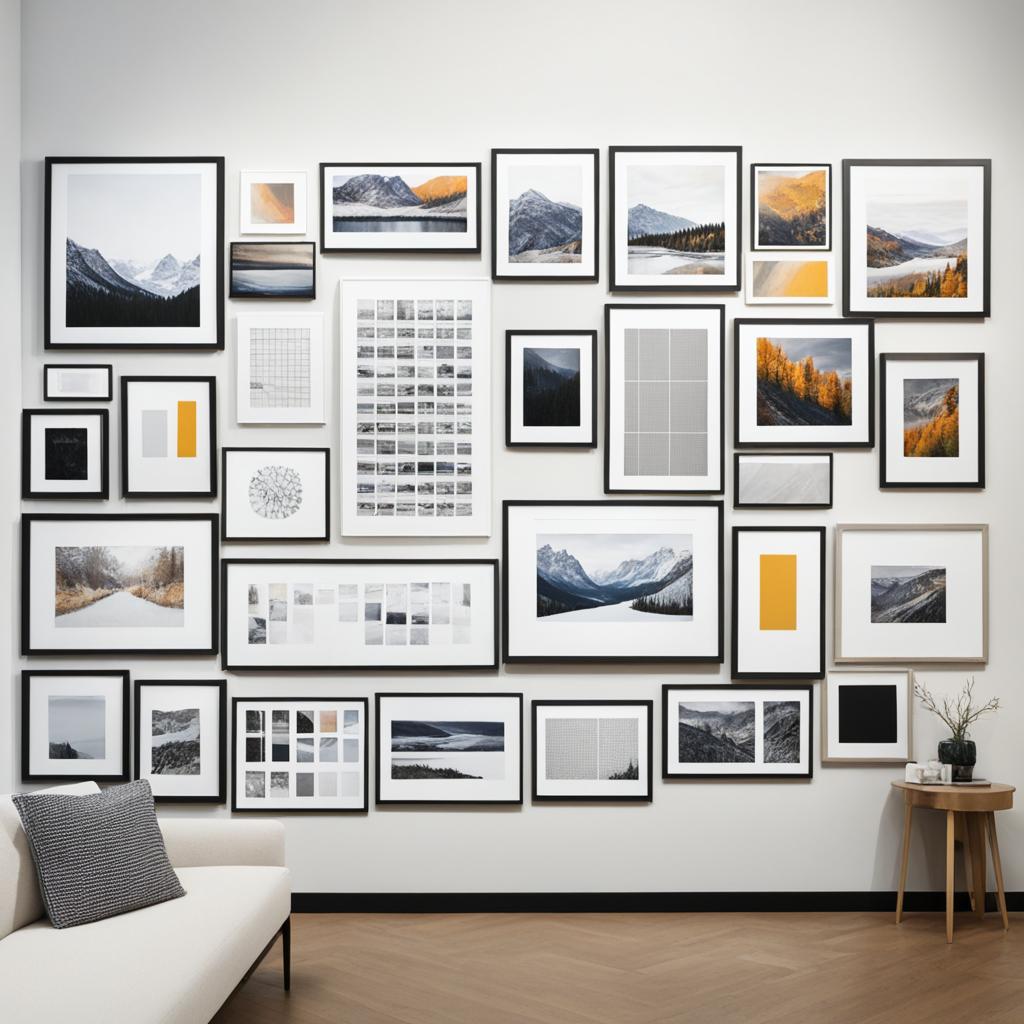 gallery wall layout calculator