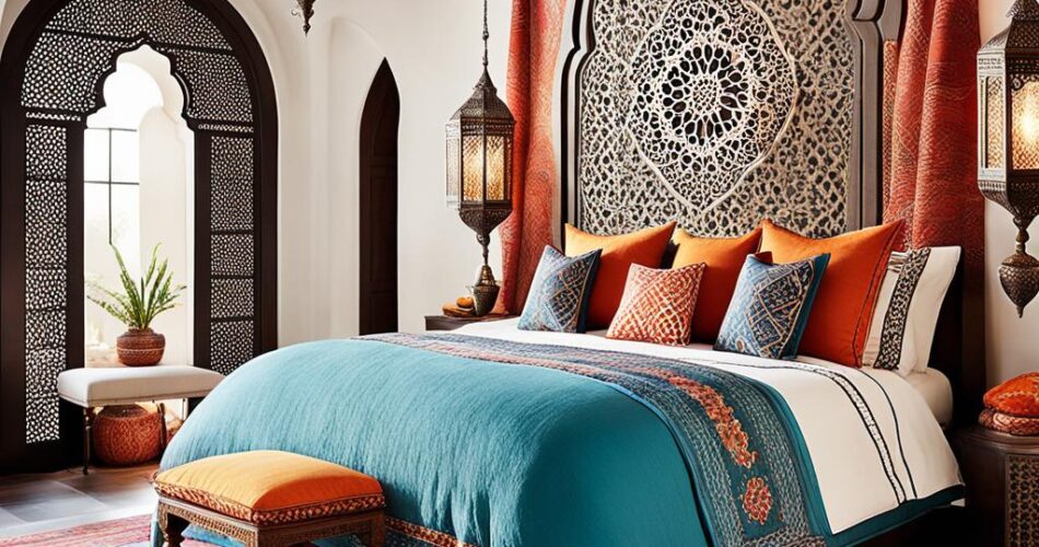 moroccan-inspired bedroom